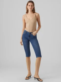 VMJUNE Medelhög Midja Slim Fit Jeans