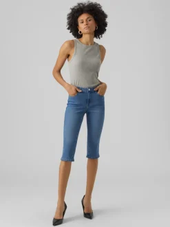 VMJUNE Medelhög Midja Slim Fit Jeans