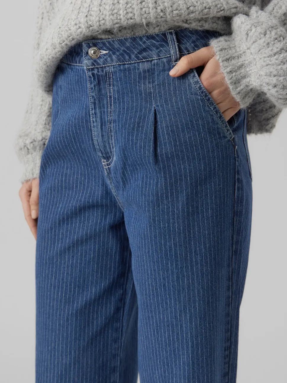 VMKATHY Hög Midja Lös Passform Jeans