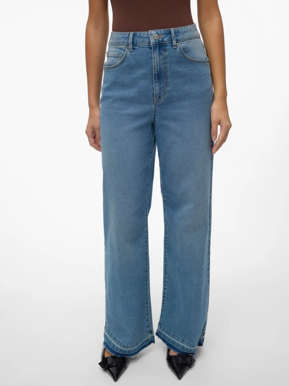 VMKATHY Hög Midja Lös Passform Jeans