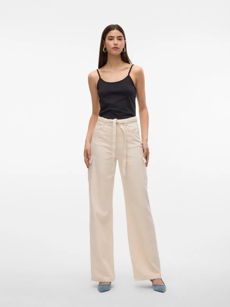 VMKATHY Hög Midja Vid Passform Jeans