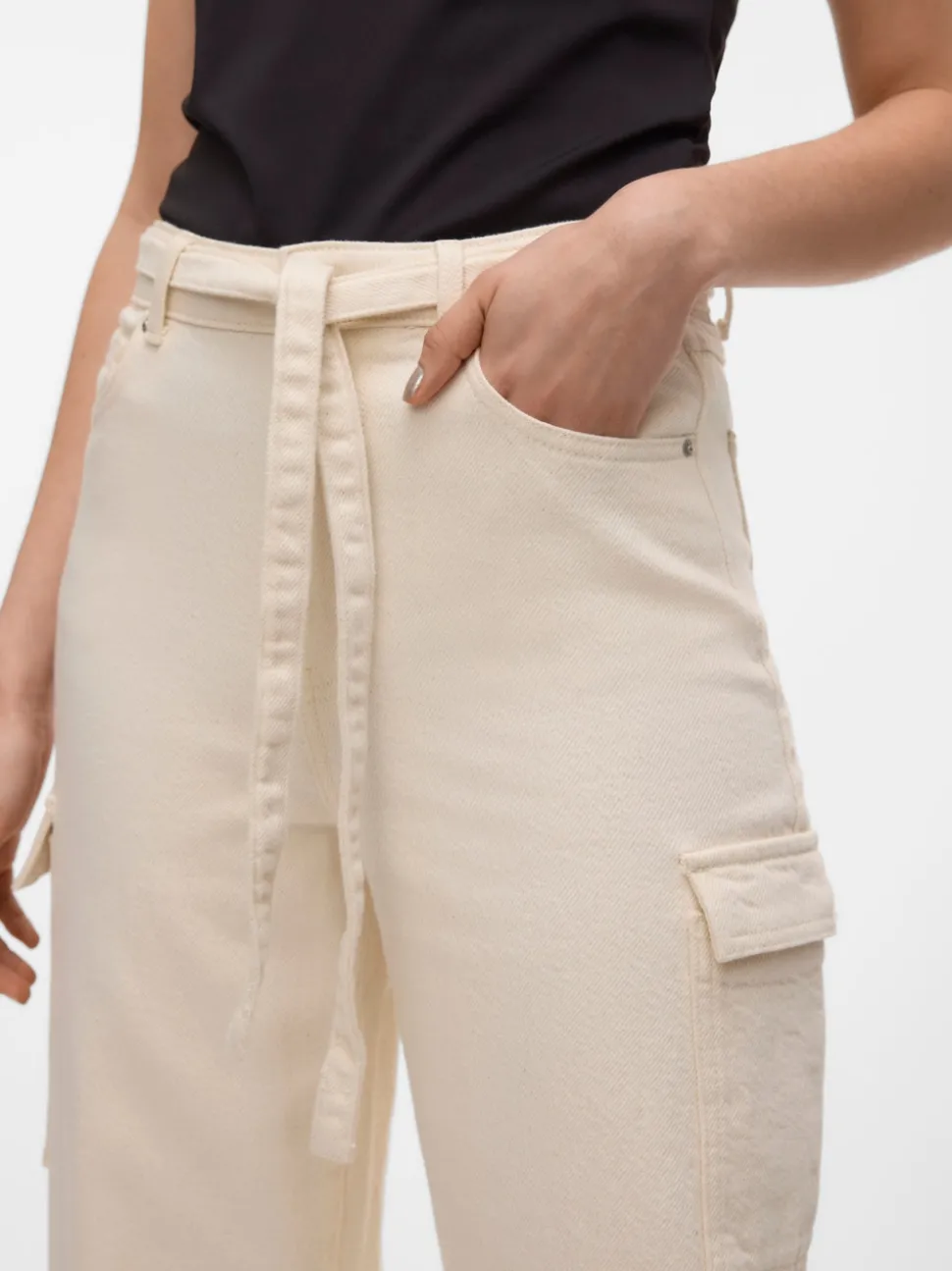 VMKATHY Hög Midja Vid Passform Jeans
