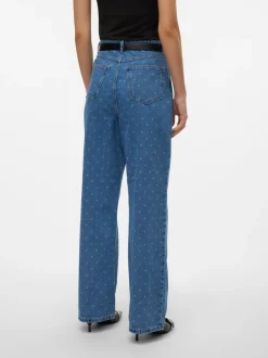 VMKATHY Hög Midja Vid Passform Jeans
