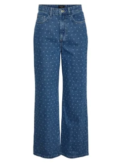 VMKATHY Hög Midja Vid Passform Jeans