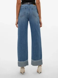 VMKATHY Hög Midja Vid Passform Jeans