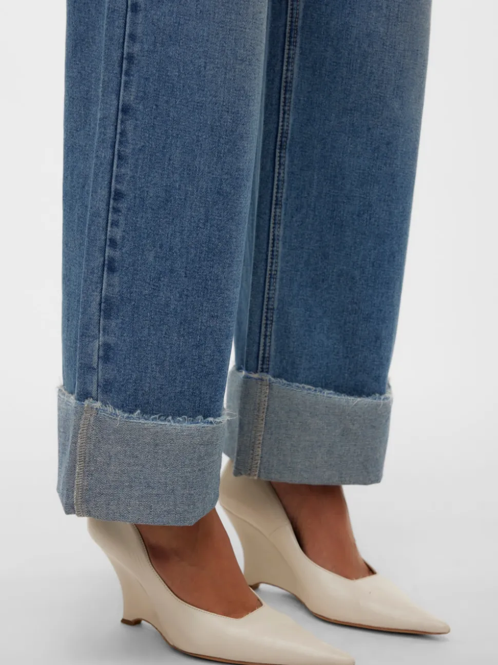 VMKATHY Hög Midja Vid Passform Jeans