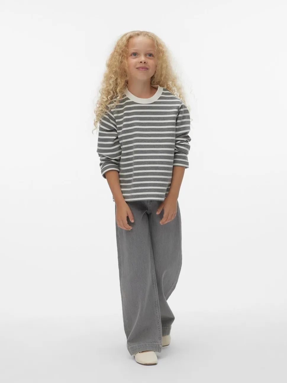 VMKENYA Hög Midja Vid Passform Jeans