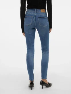 VMKIMMI Medelhög Midja Slim Fit Jeans