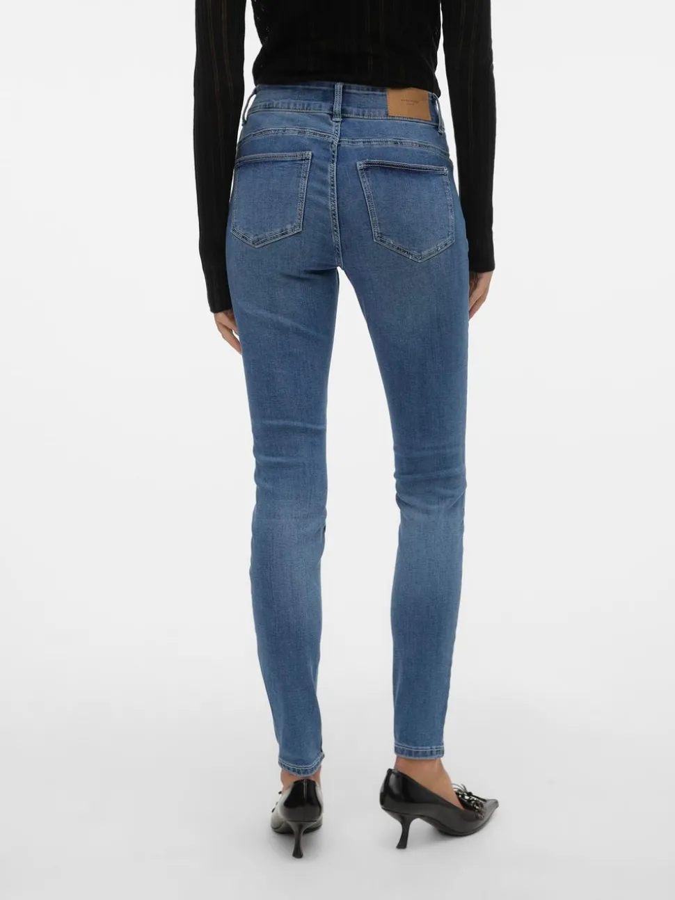 VMKIMMI Medelhög Midja Slim Fit Jeans