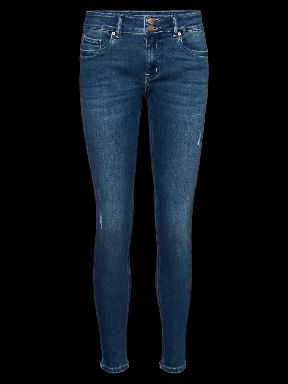 VMKIMMI Medelhög Midja Slim Fit Jeans