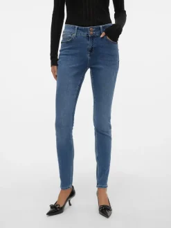VMKIMMI Medelhög Midja Slim Fit Jeans