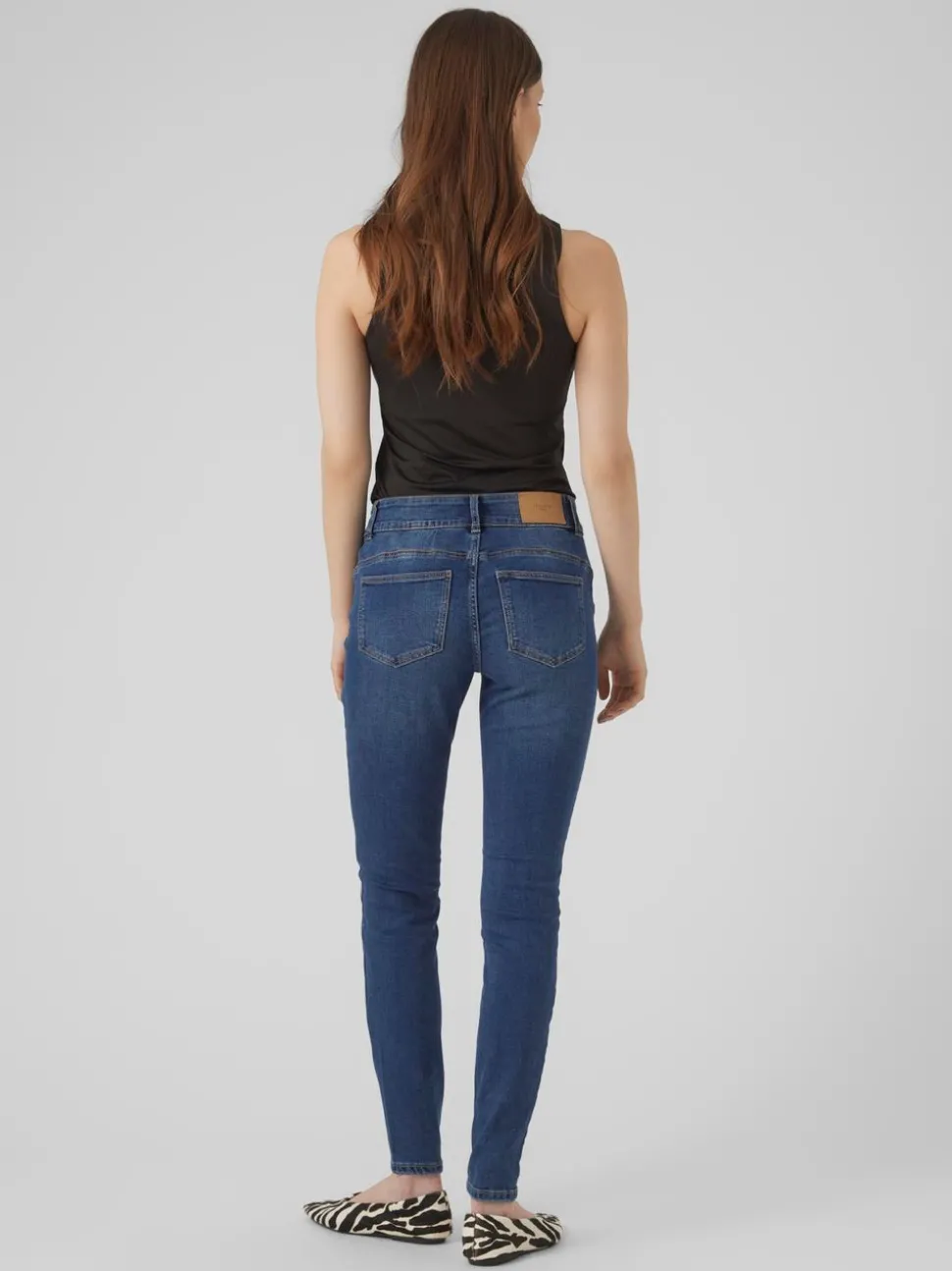 VMKIMMI Medelhög Midja Slim Fit Jeans