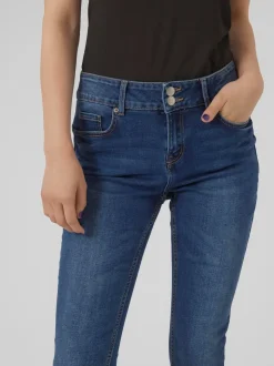 VMKIMMI Medelhög Midja Slim Fit Jeans