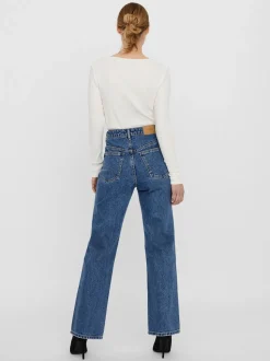 VMKITHY Hög Midja Lös Passform Jeans
