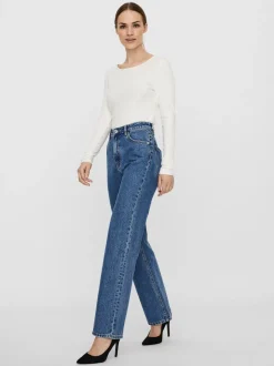 VMKITHY Hög Midja Lös Passform Jeans