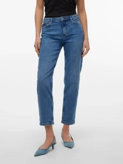 VMKYLA Medelhög Midja Rak Passform Jeans