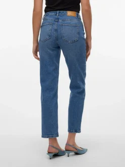 VMKYLA Medelhög Midja Rak Passform Jeans