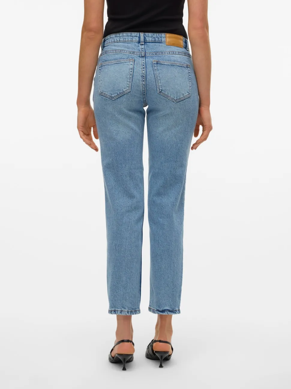 VMKYLA Medelhög Midja Rak Passform Jeans