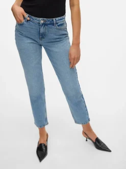 VMKYLA Medelhög Midja Rak Passform Jeans