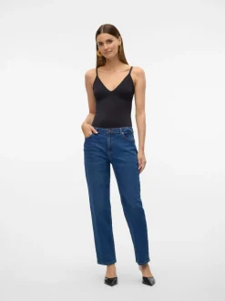 VMKYLA Medelhög Midja Rak Passform Jeans