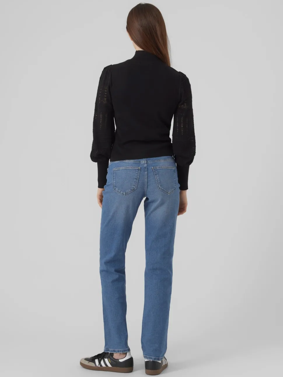 VMLANEY Medelhög Midja Rak Passform Jeans