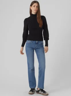 VMLANEY Medelhög Midja Rak Passform Jeans