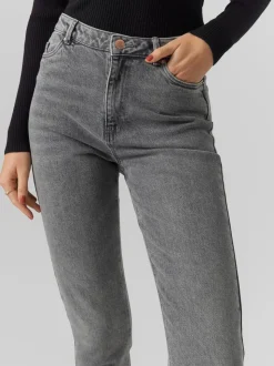 VMLINDA Hög Midja Mom Fit Jeans