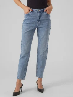 VMLINDA Hög Midja Mom Fit Jeans