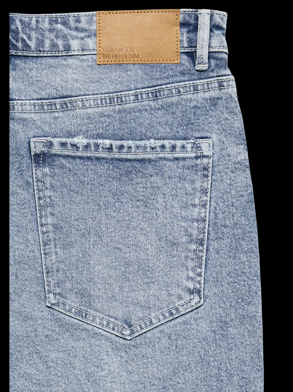 VMLINDA Hög Midja Mom Fit Jeans