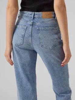 VMLINDA Hög Midja Mom Fit Jeans