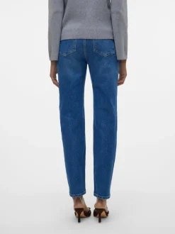 VMLINDA Hög Midja Mom Fit Jeans