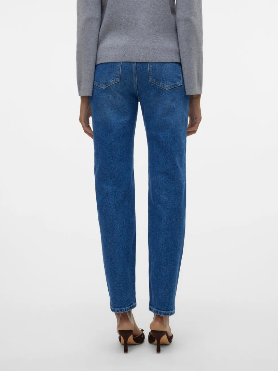 VMLINDA Hög Midja Mom Fit Jeans