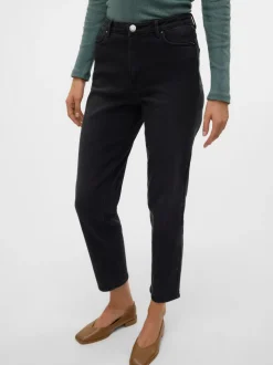 VMLINDA Hög Midja Mom Fit Jeans