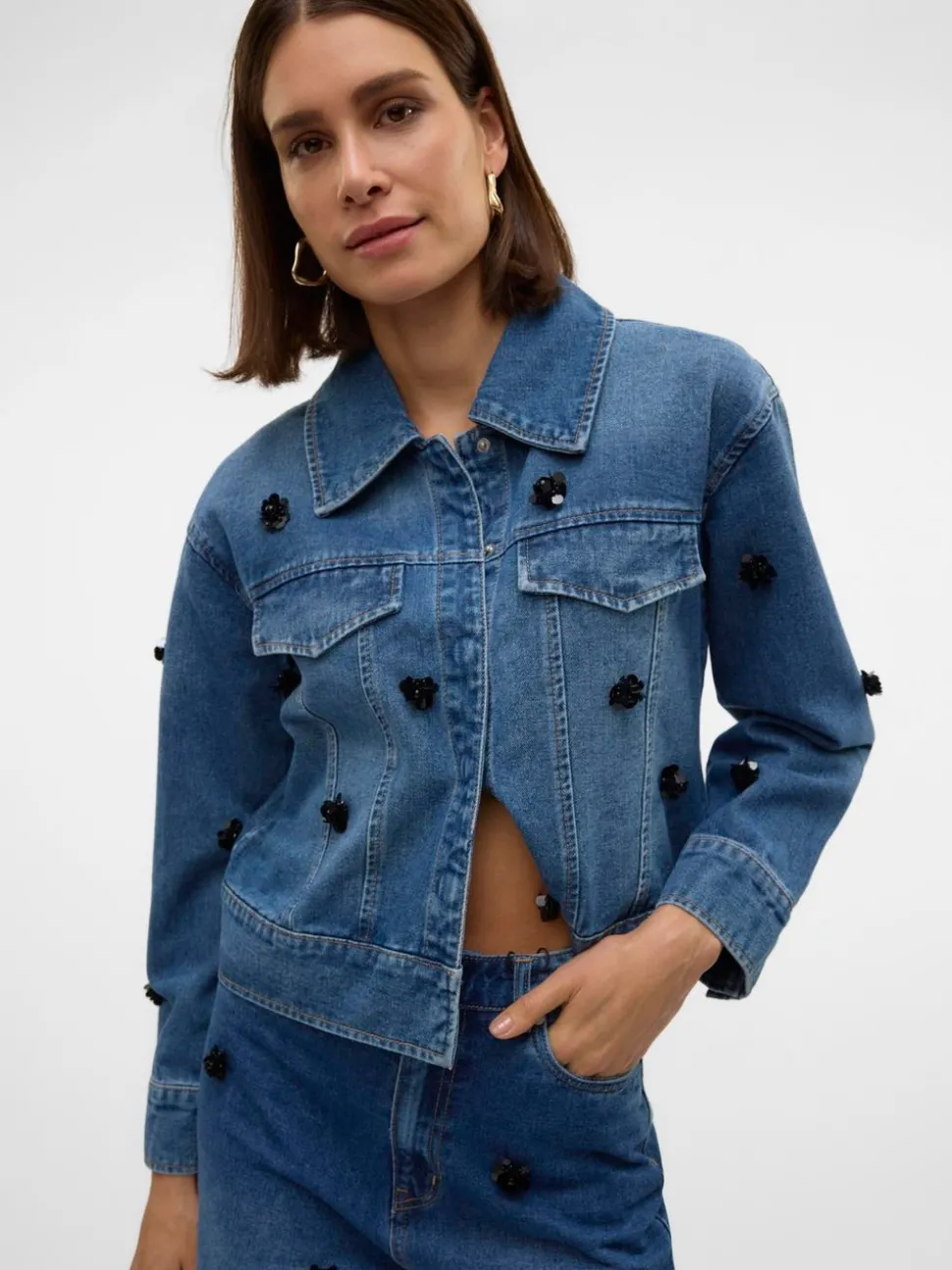 VMLINEA Jeansjacka