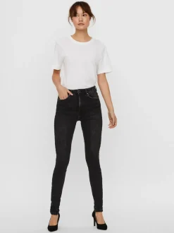VMLOA Hög Midja Skinny Fit Jeans