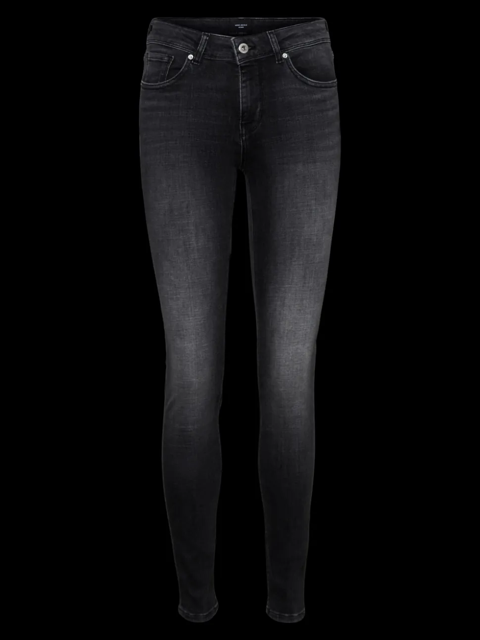 VMLUX Medelhög Midja Slim Fit Jeans