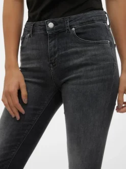 VMLUX Medelhög Midja Slim Fit Jeans