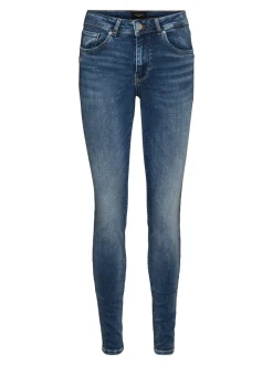 VMLUX Medelhög Midja Slim Fit Jeans