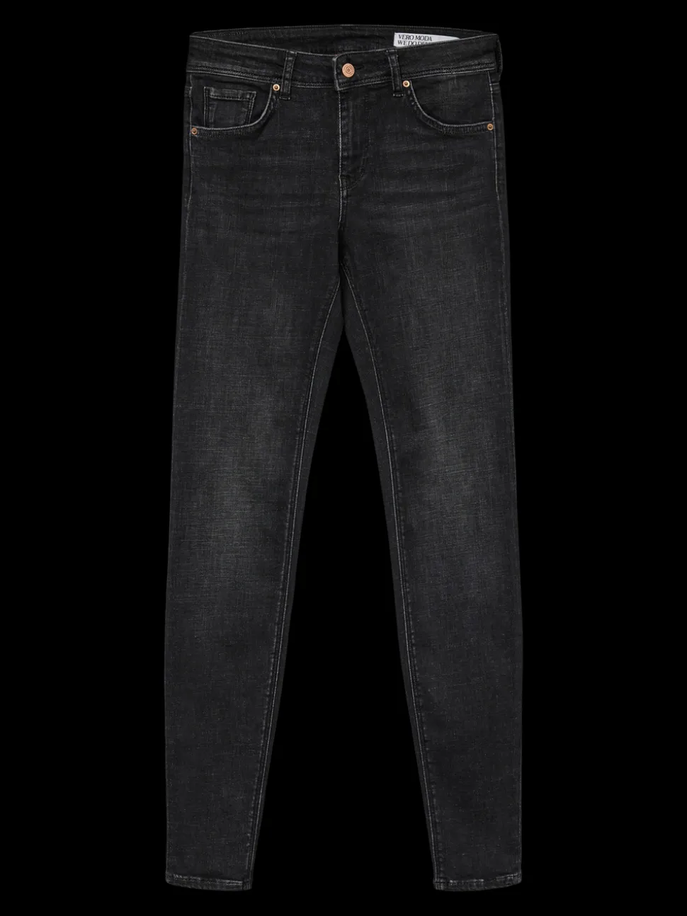 VMLUX Medelhög Midja Slim Fit Jeans