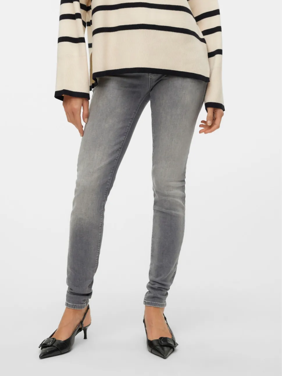 VMLUX Medelhög Midja Slim Fit Jeans