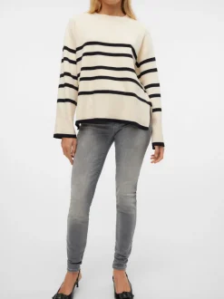 VMLUX Medelhög Midja Slim Fit Jeans