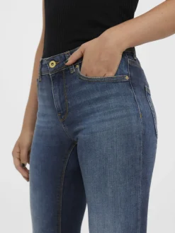 VMLUX Medelhög Midja Slim Fit Jeans