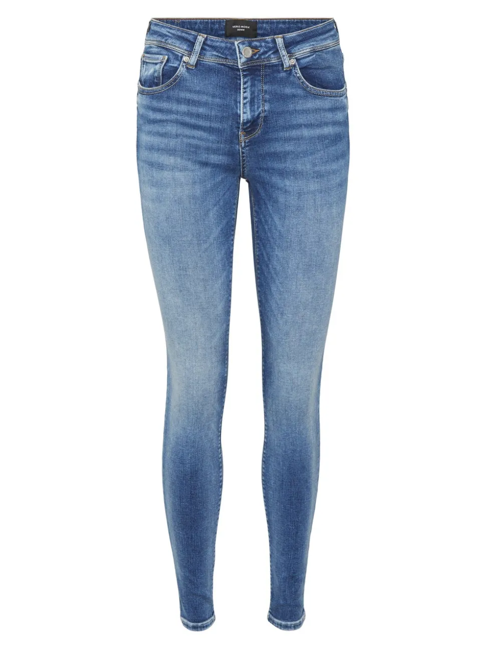 VMLUX Medelhög Midja Slim Fit Jeans