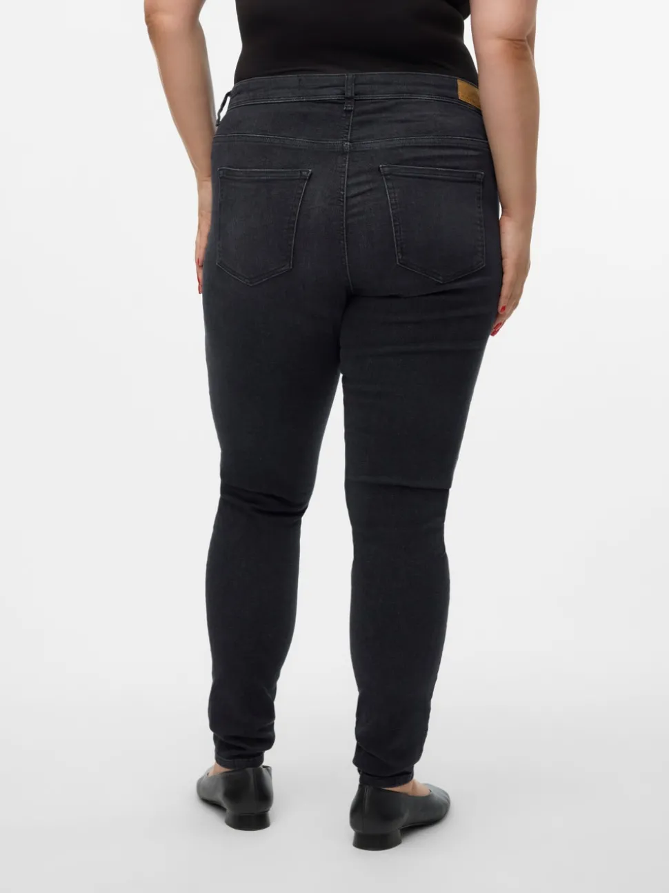 VMLUX Medelhög Midja Slim Fit Jeans