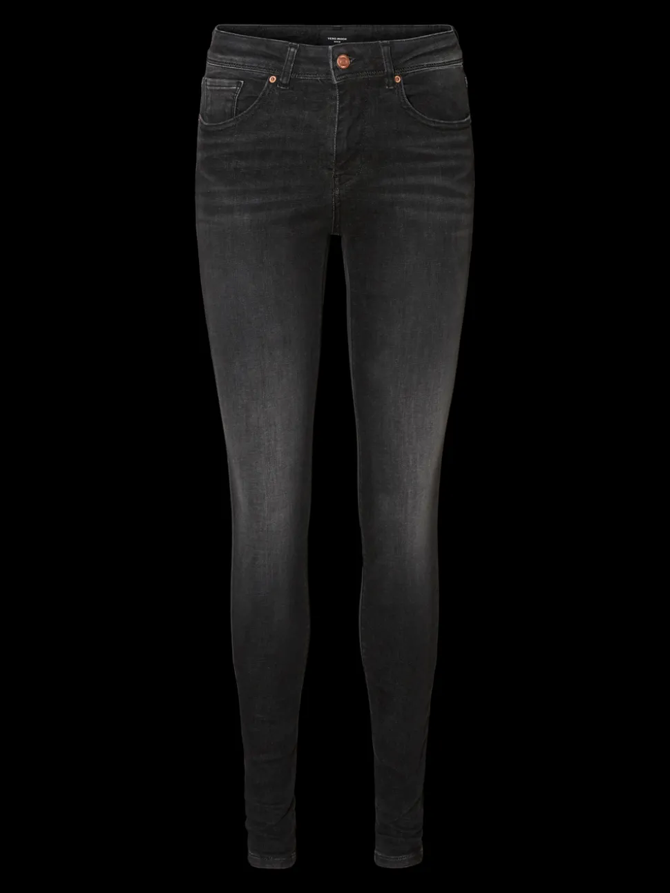 VMLUX Medelhög Midja Slim Fit Jeans