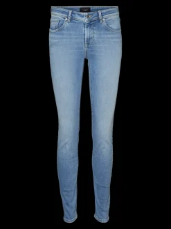 VMLUX Medelhög Midja Slim Fit Jeans