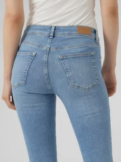 VMLUX Medelhög Midja Slim Fit Jeans
