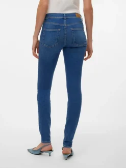 VMLUX Medelhög Midja Slim Fit Jeans