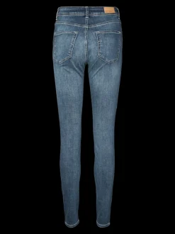 VMLUX Medelhög Midja Slim Fit Jeans
