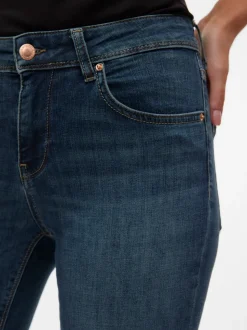 VMLUX Medelhög Midja Slim Fit Jeans